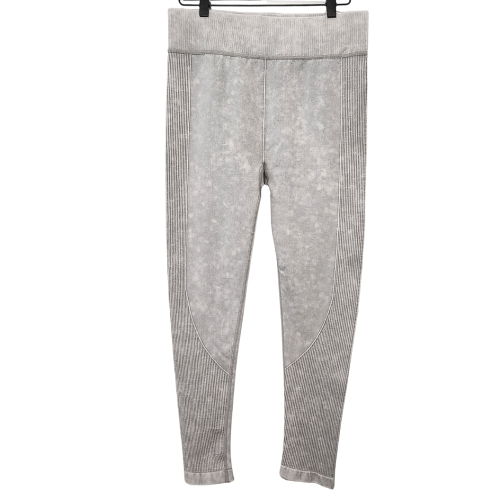 Aeropostale Gray Seamless Leggings Moto Style Siz L